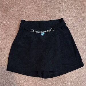 Black girls Shorts with Chain Detail